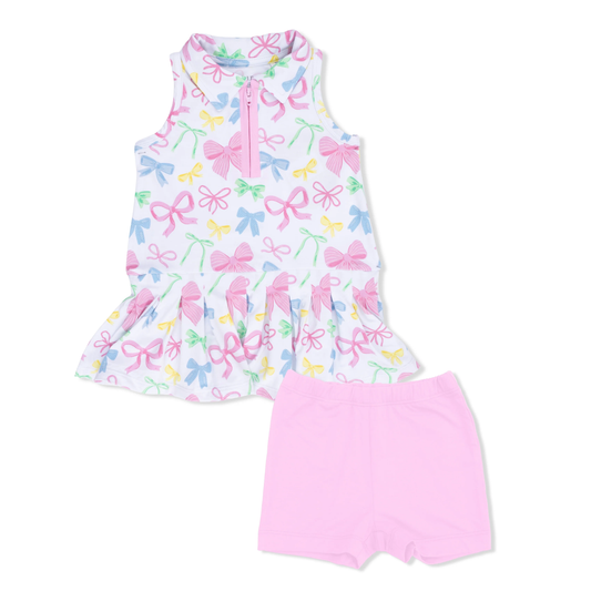 Sweet Bows - Polo Tennis Dress with Cartwheel Short - Persnickety Shop