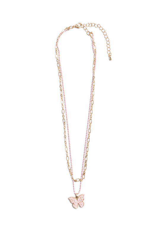 Boutique Chic Bubbly Butterfly Necklace - Persnickety Shop