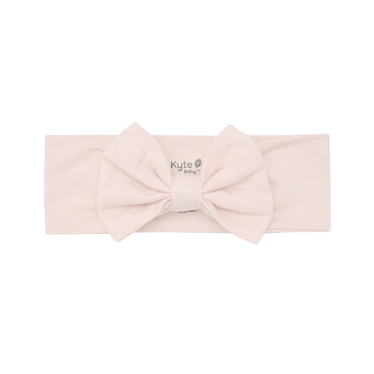 Kyte Bow Headband in Blush - Persnickety Shop