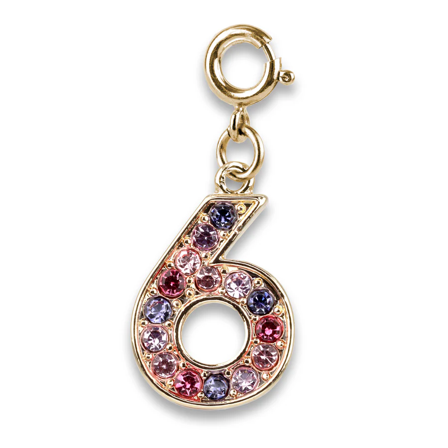 CHARM IT® Gold Pink Multi 6 Charm