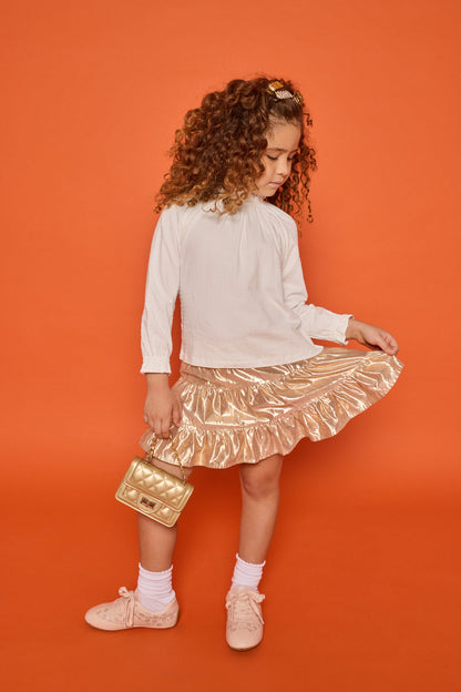 Bisby Tory Top - Snow Pointelle