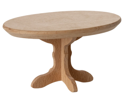Maileg NEW Oval coffee table, Mouse - Nature