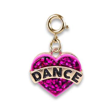 CHARM IT® Gold Glitter Dance Heart Charm - Persnickety Shop