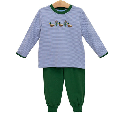 Trotter Street Kids Boy Mallard Trio Pant Set