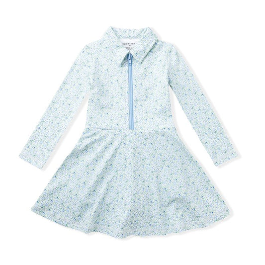 Swoon Long Sleeve Floral Collar Tennis Dress - Persnickety Shop