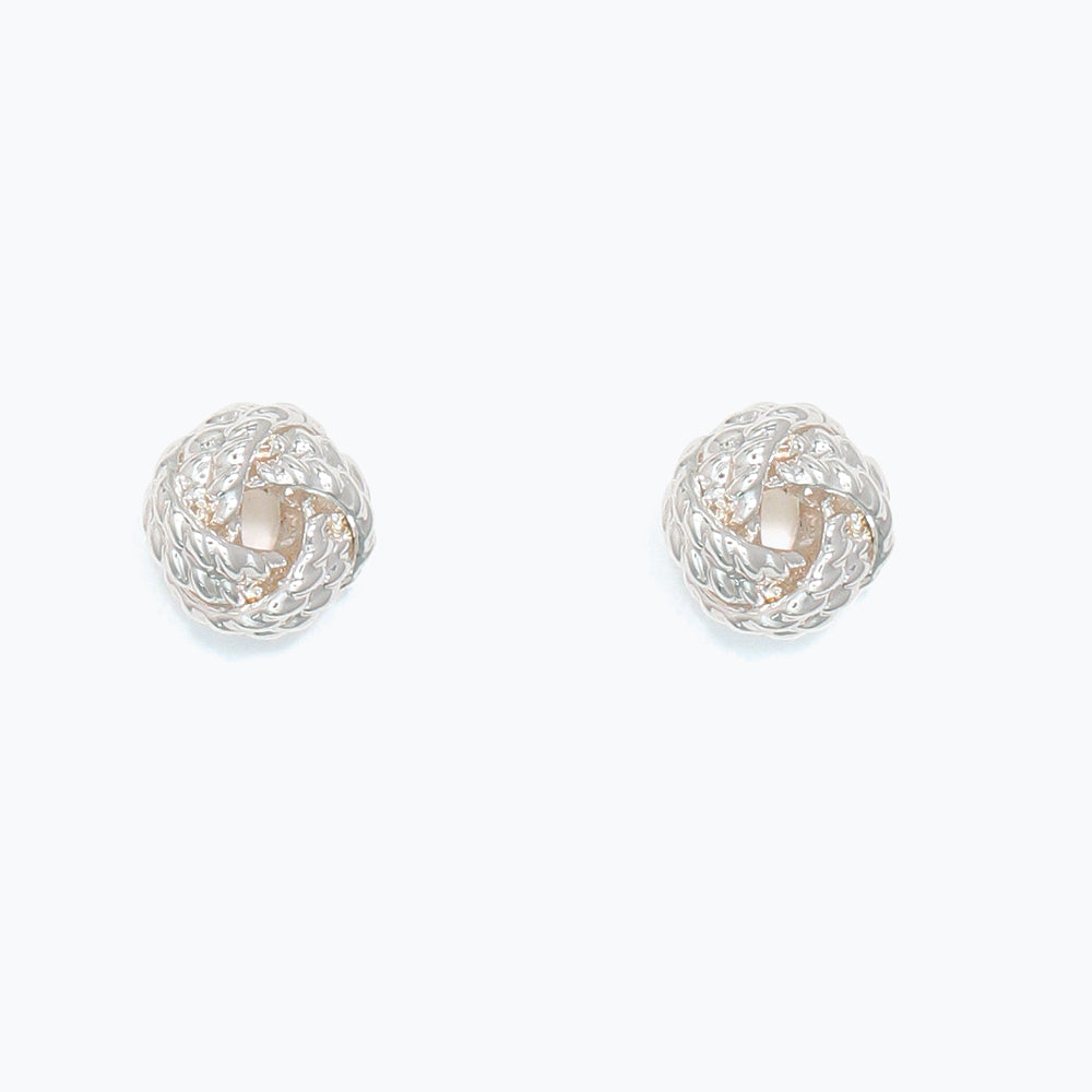 Earrings-Silver Love Knots - Persnickety Shop
