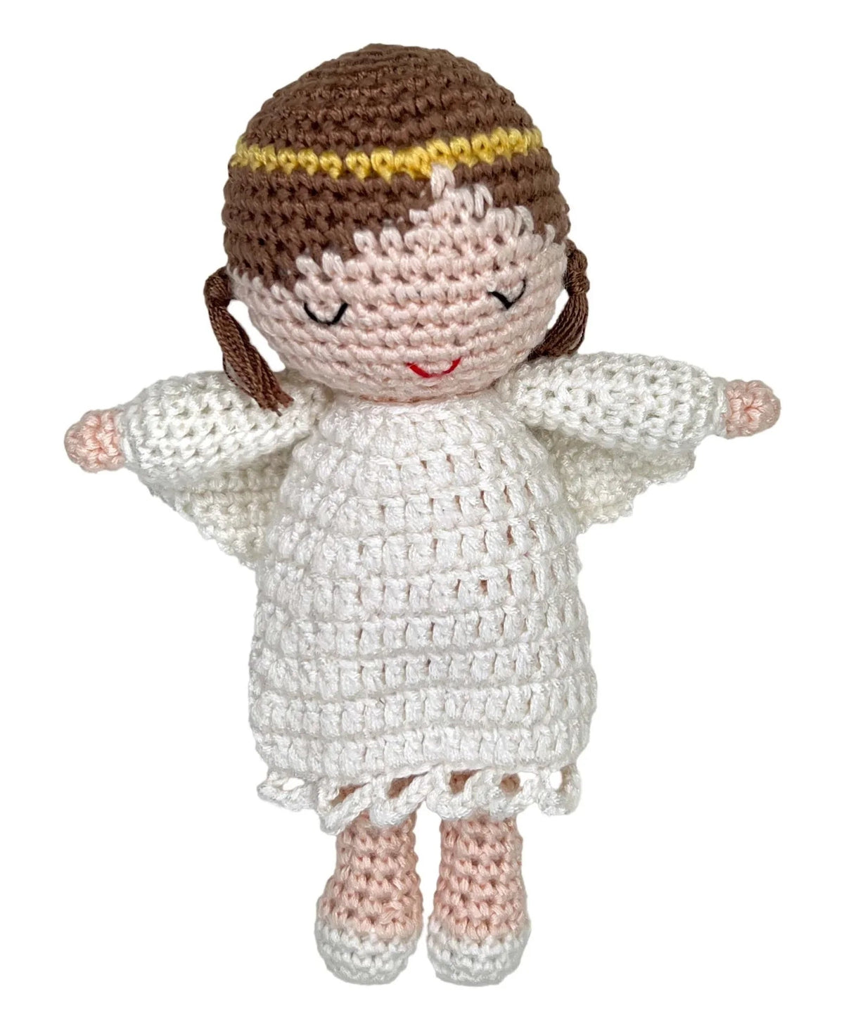Zubels ANGEL BAMBOO CROCHET RATTLE - Persnickety Shop
