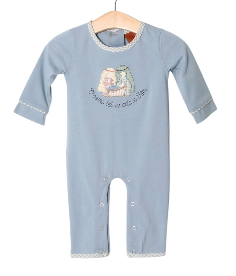 Millie Jay Nativity Appliqué Boys Romper