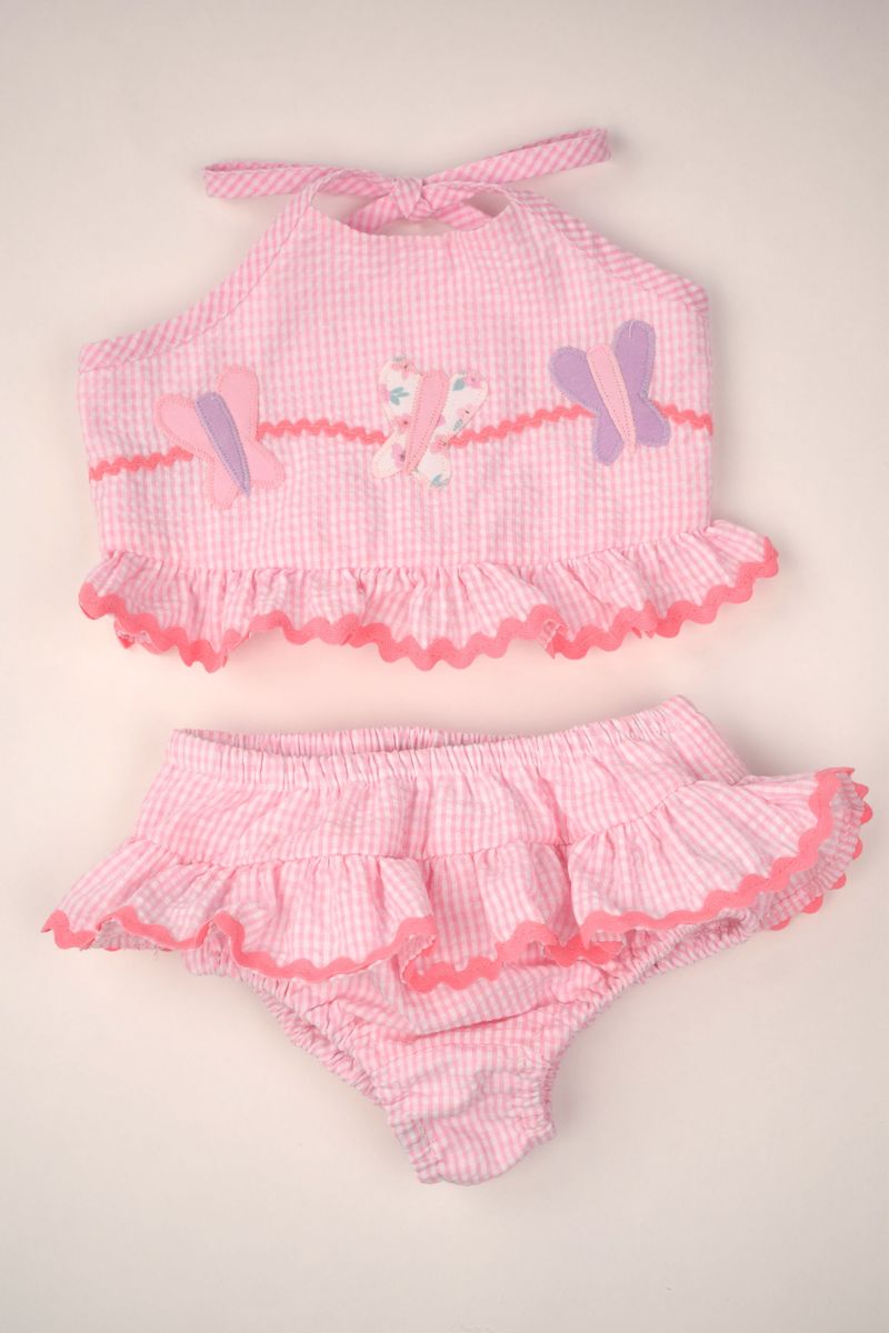 Funtasia Too Pink Seersucker Butterfly Swim Collection – Baby & Toddler Girls by Funtasia Too! (Copy) - Persnickety Shop