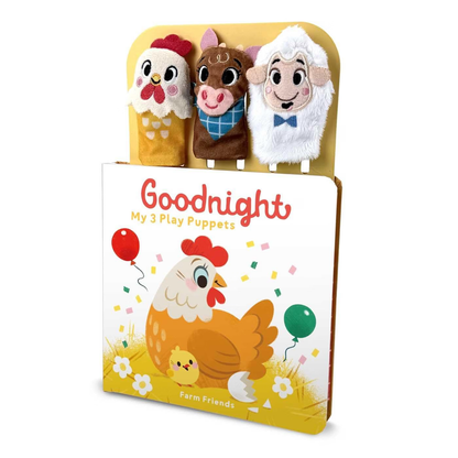 Goodnight My 3 Play Puppets - Farm Friends