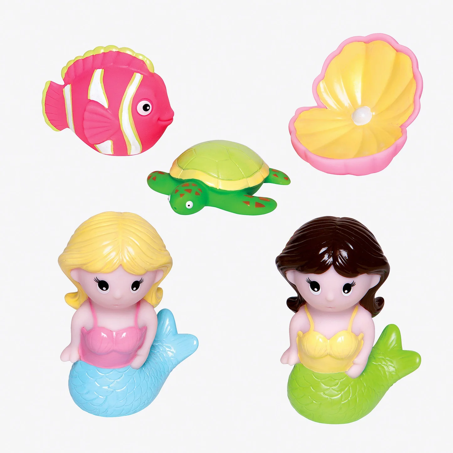 MERMAID PARTY SQUIRTIE BABY BATH TOYS