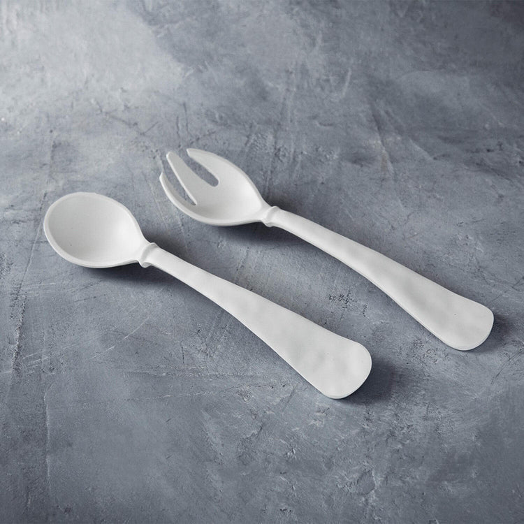 VIDA Nube Large Salad Servers (White) - Persnickety Shop