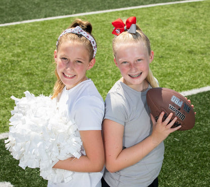 South Carolina/Clemson Logo Print Soft Ripple-Textured Knot Wrap Headband - Persnickety Shop