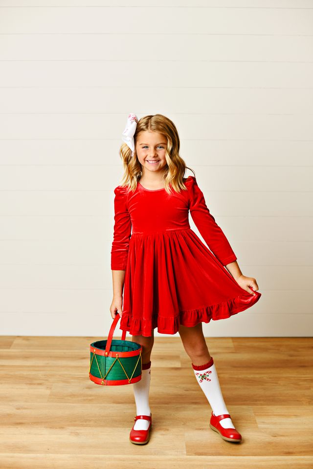 Swoon – Red Velvet Dress - Persnickety Shop
