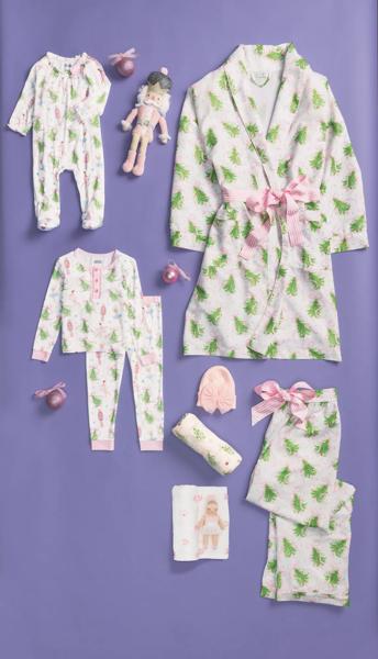 CHRISTMAS TREE SWADDLE AND HAT SET