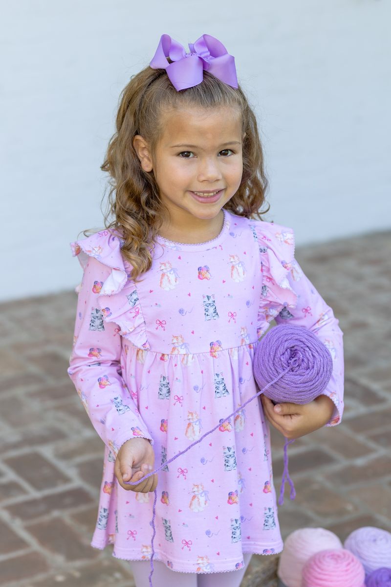 Trotter Street Kids Girl Fluffy Friends Pant Set