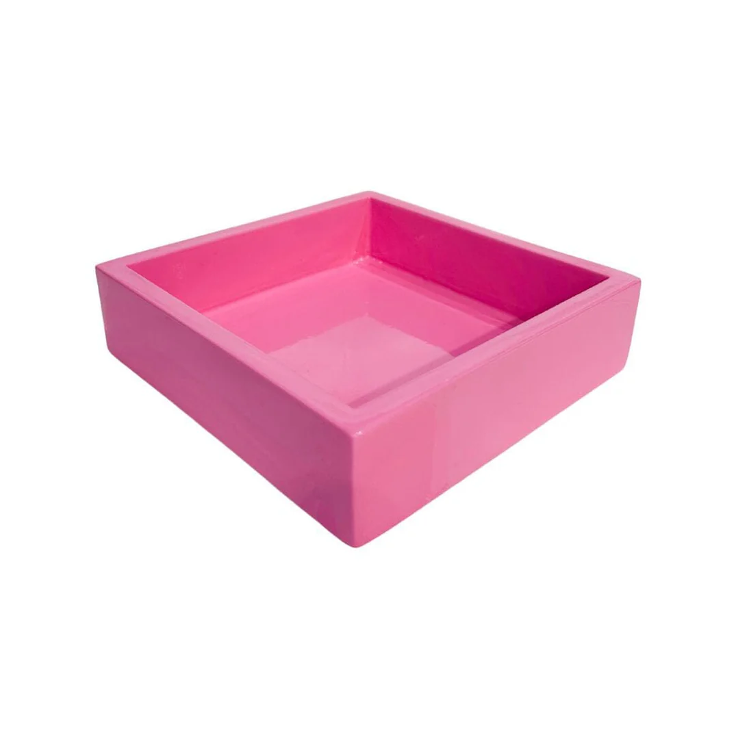 Hot Pink Bamboo Cocktail Napkin Holder - Persnickety Shop