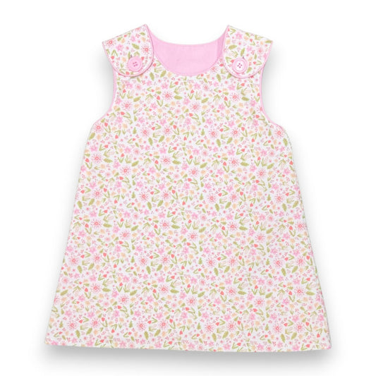 Zuccini PEACH & PINK GARDEN REVERSIBLE BLYTHE JUMPER, PEACH AND PINK GARDEN PRINT