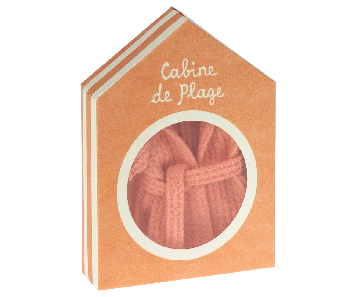 Maileg NEW Bathrobe, Mum mouse - Coral