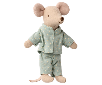 Maileg NEW Little brother mouse in matchbox BLUE POLKA DOT