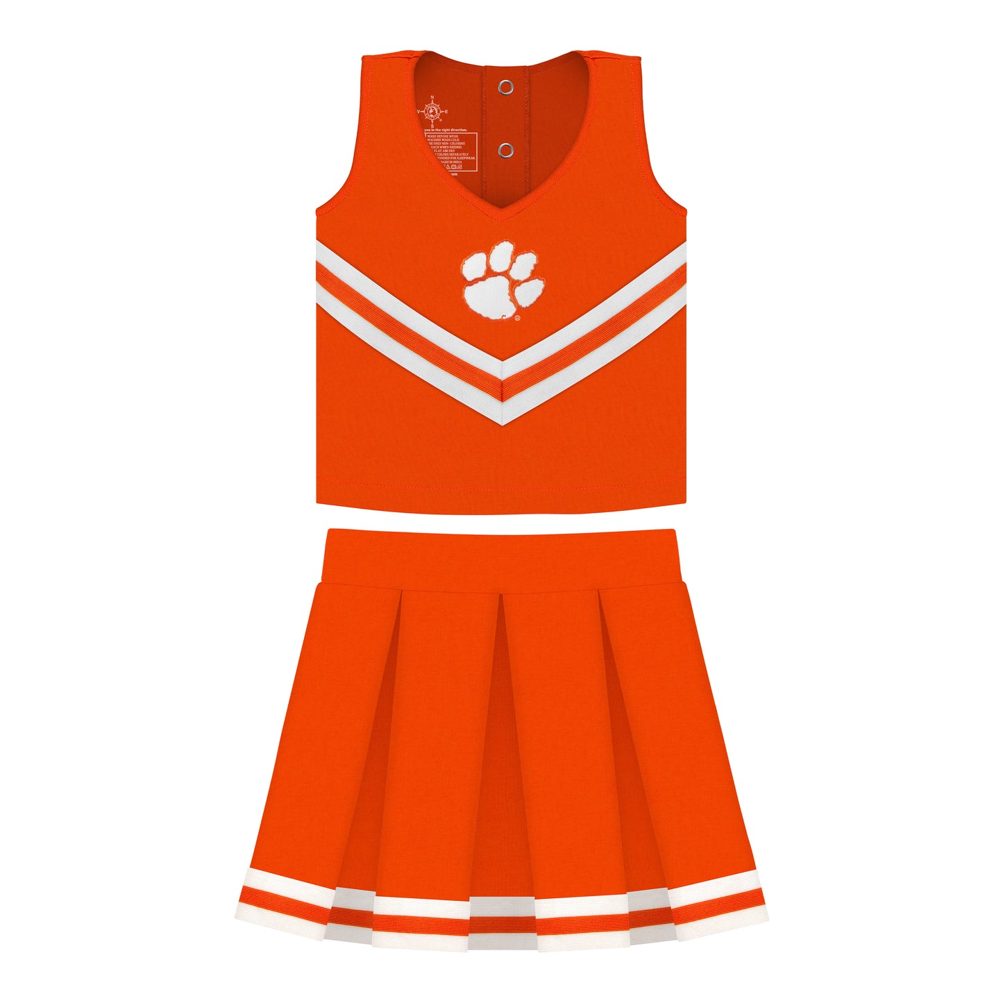 CLEMSON TIGERS ORANGE TWO PIECE CHEER UNIFORM - Persnickety Shop