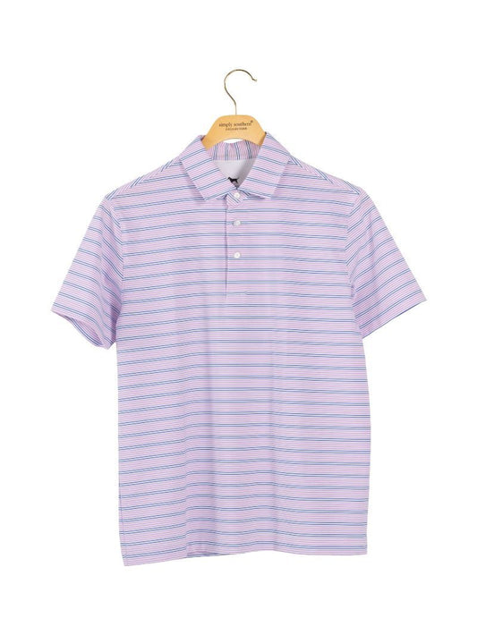 Simply Southern Boy Polo Stripe- Patriotic - Persnickety Shop