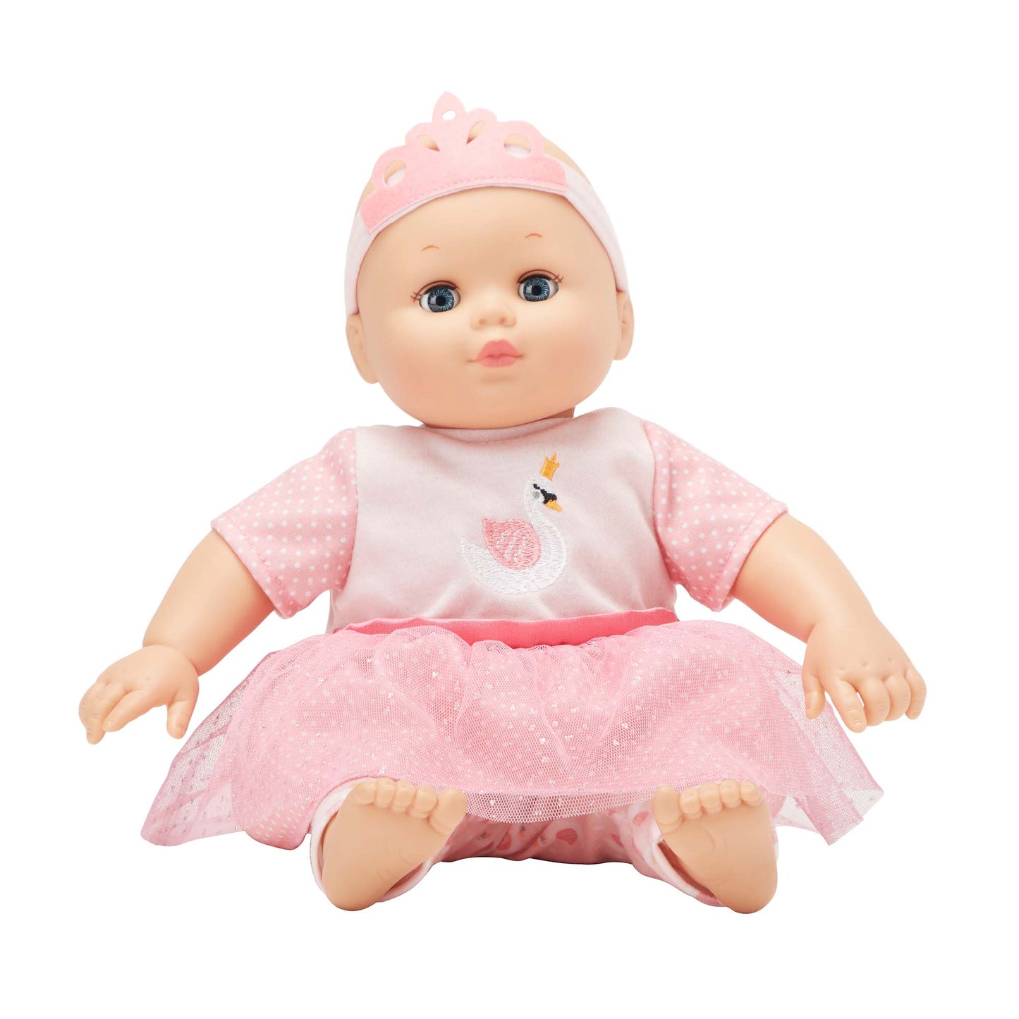 14" Babble Baby®- Pink Swan - Persnickety Shop