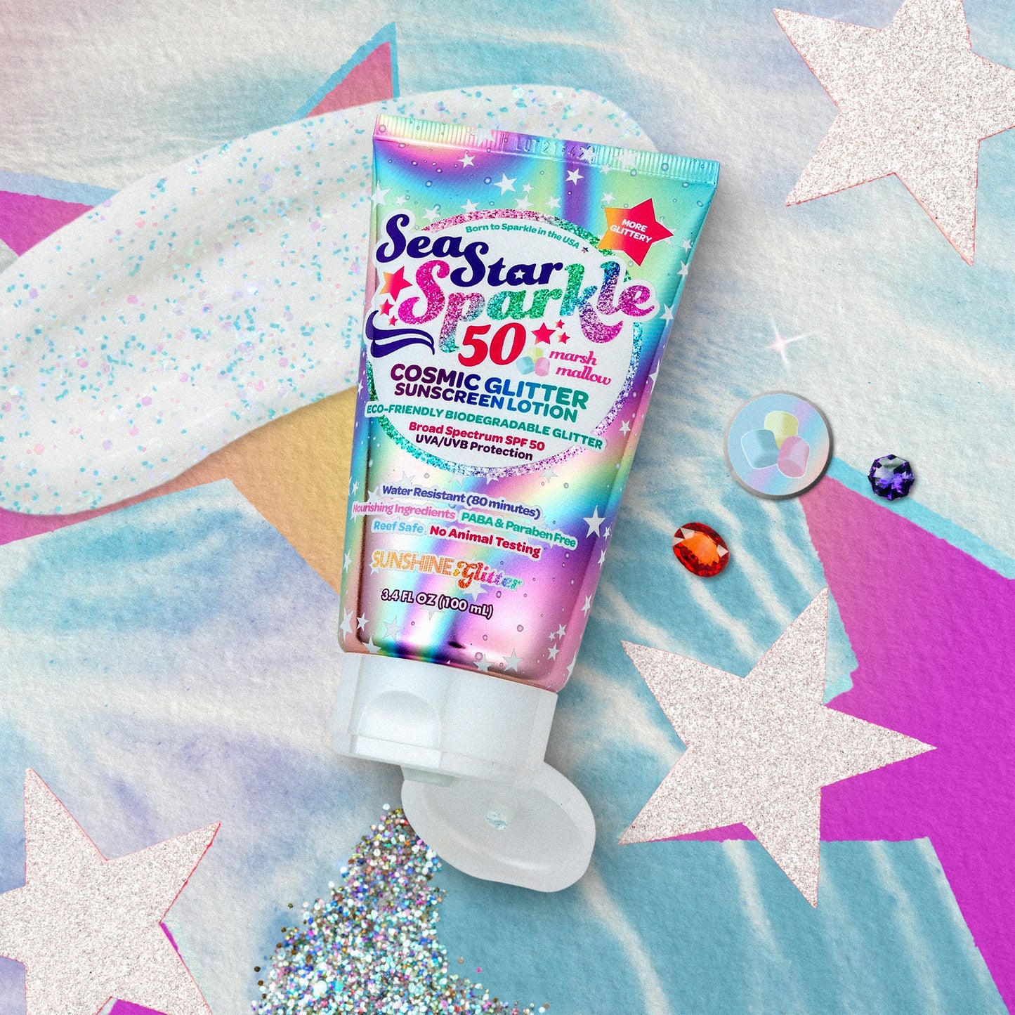 Cosmic Glitter - SPF 50 - Biodegradable Glitter Sunscreen - Persnickety Shop