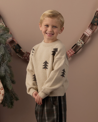 RYLEE + CRU ASPEN SWEATER TREE JACQUARD