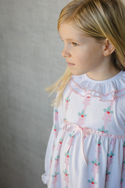 Sal & Pimenta Pink Mistletoe Nightgown - Persnickety Shop