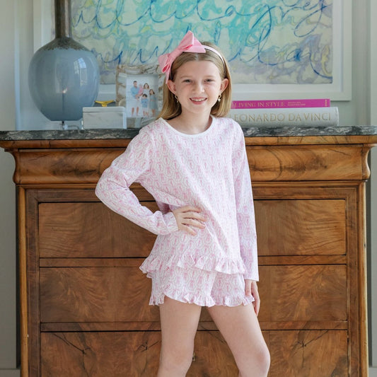 Lila and Hayes Rorie Girls' Short Set - Ballet and Bows