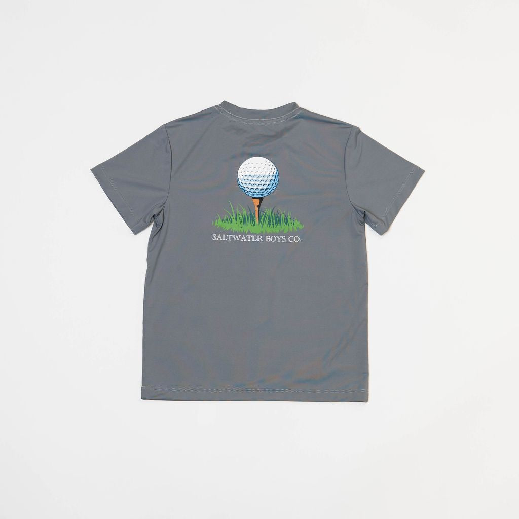 SALTWATER BOYS COMPANY PERFORMANCE POCKET TEE- GOLF