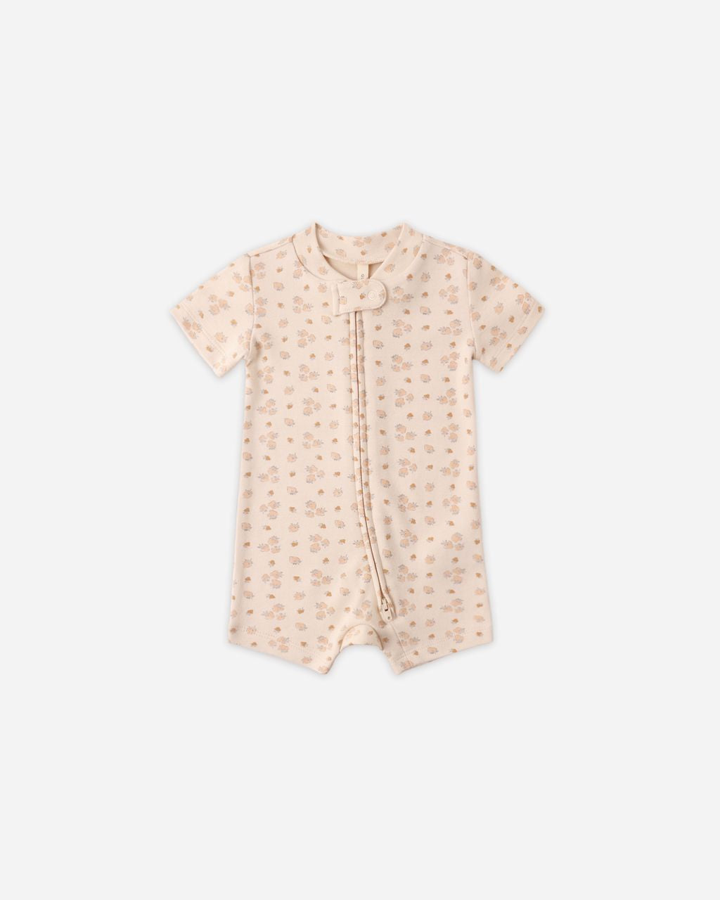 Zip Short Sleeve Sleeper || Strawberries - Persnickety Shop