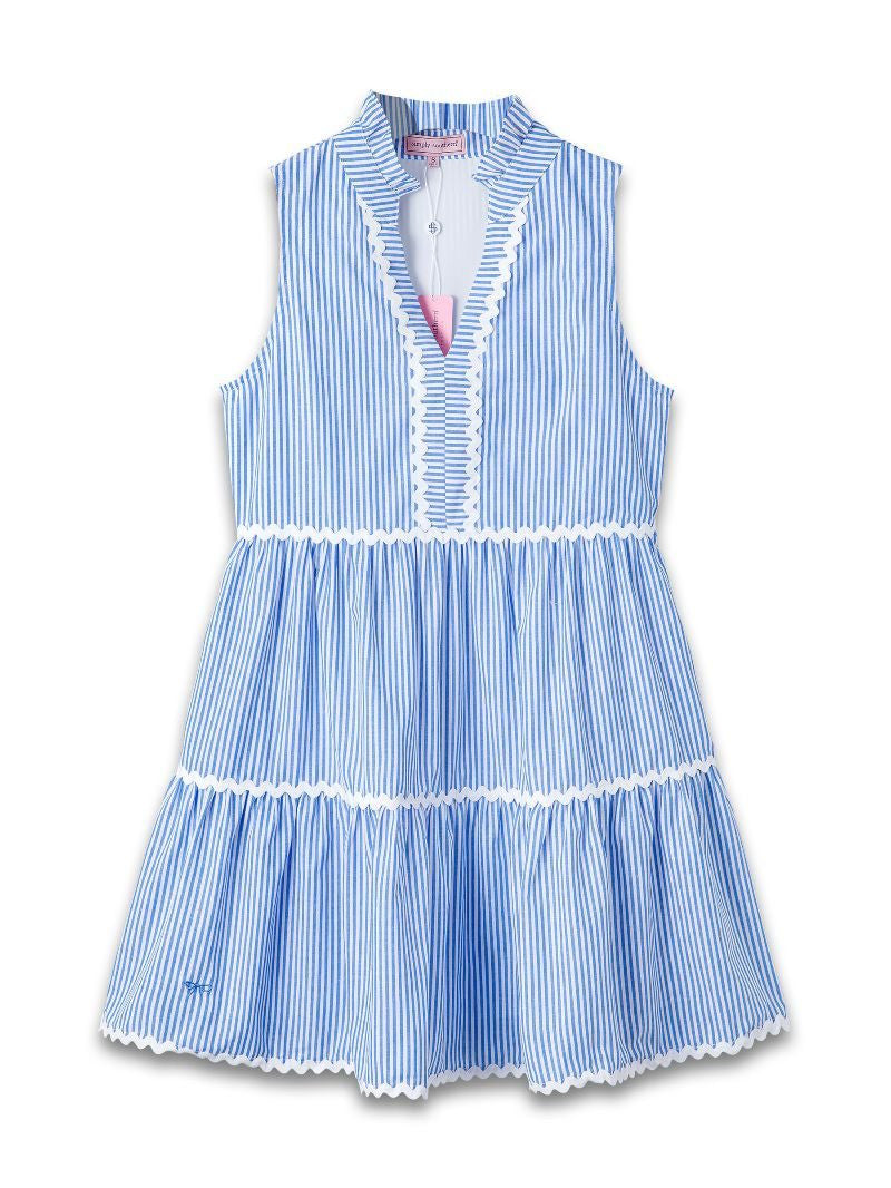 Simply Southern Girls Coastal Prep Dress Blue - Persnickety Shop