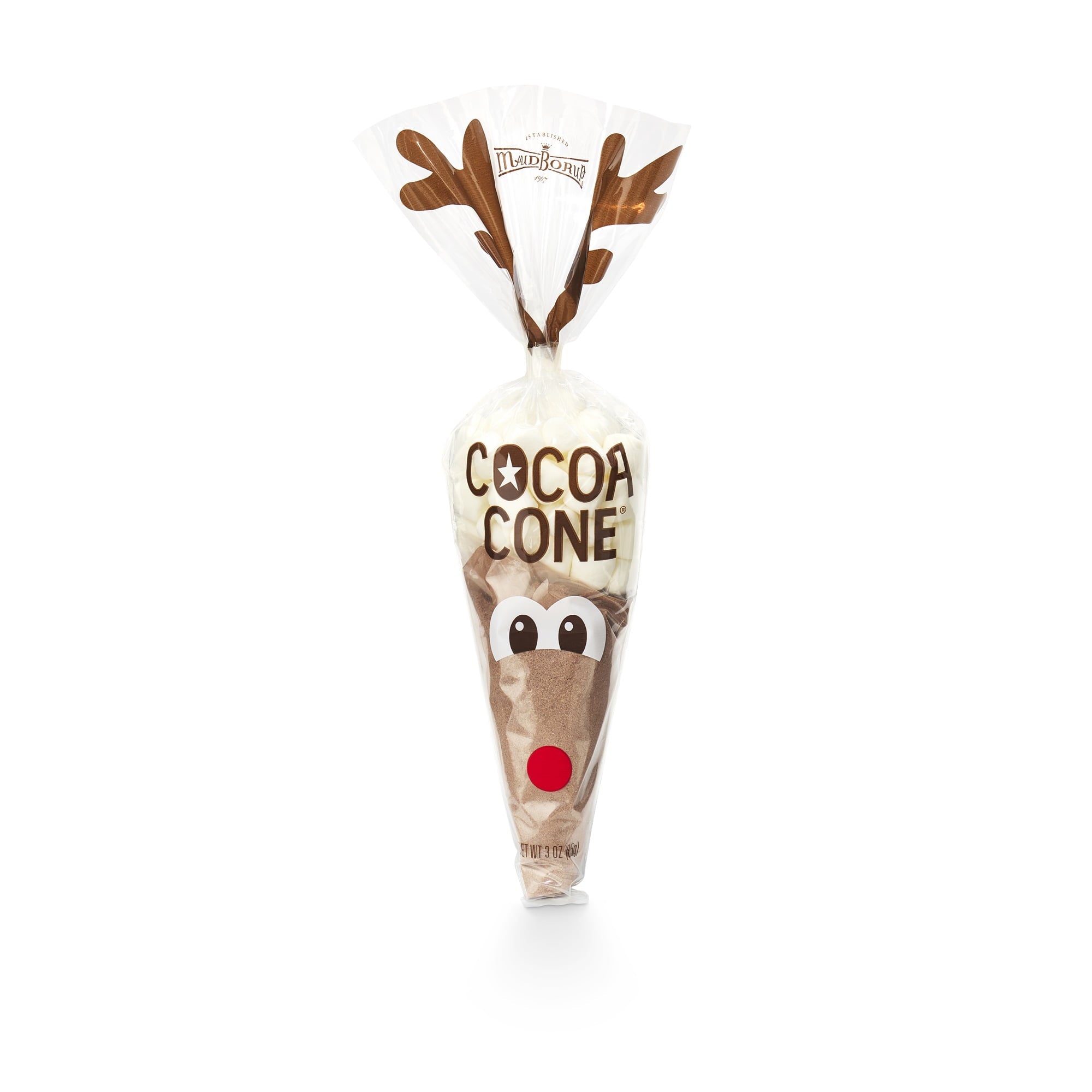 Maud Borup Reindeer Hot Cocoa Cone, 3oz