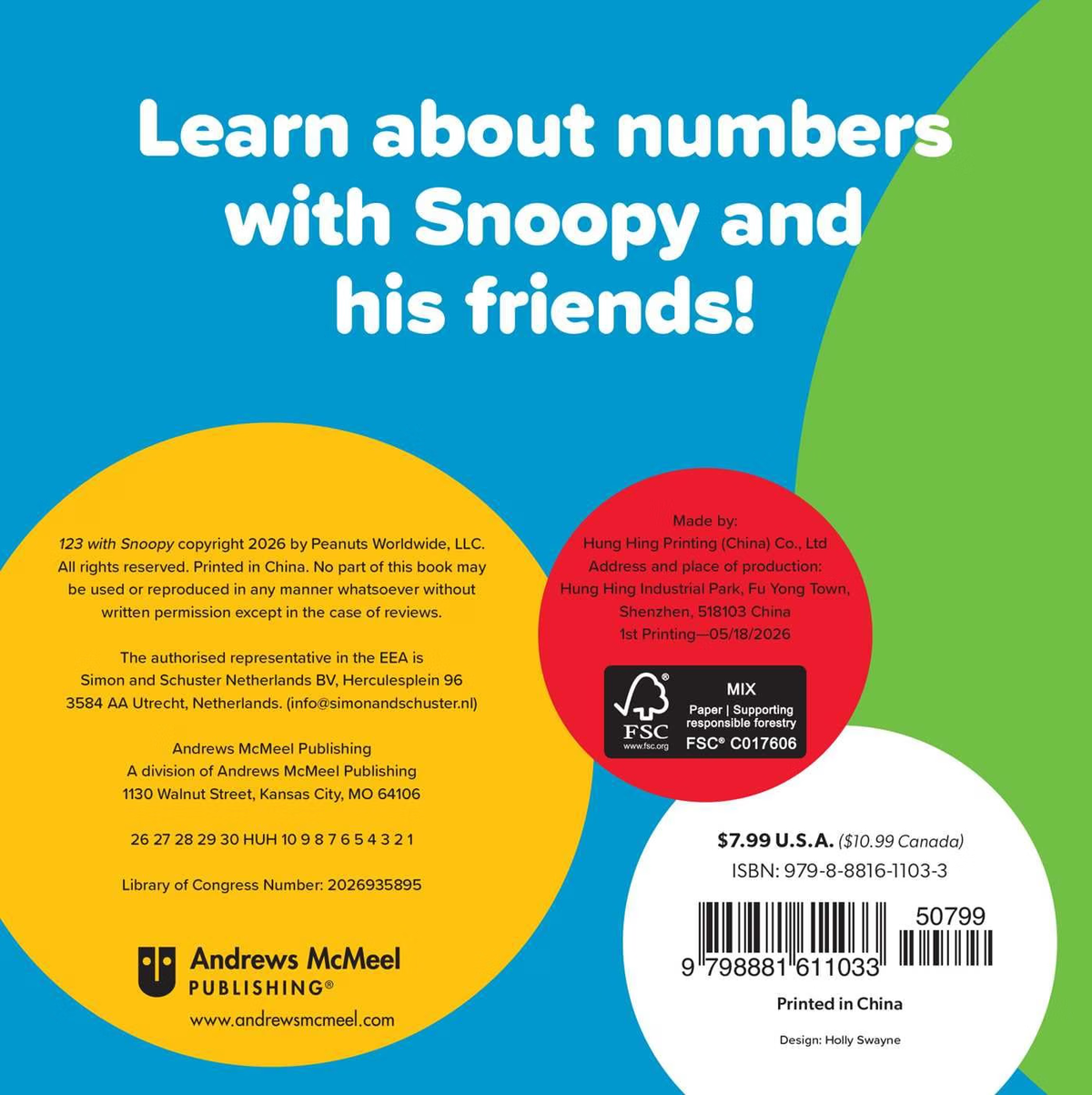 123 with Snoopy by Charles M. Schulz