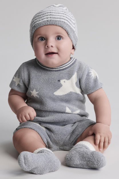 Barefoot Dreams CozyChic Lite® Baby Wavy Stripe Beanie - Persnickety Shop