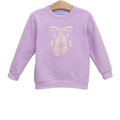 Trotter Street Kids French Terry Pullover- Ballet Shoes