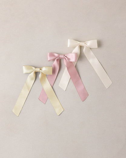 SATIN RIBBON BOWS LEMON, NATURAL, LAVENDER - Persnickety Shop