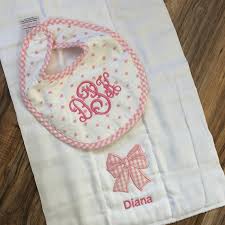 3 Marthas Bib & Burp Box Set - Pink Bow