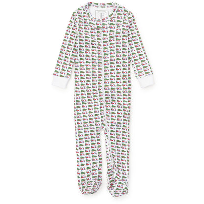Lila and Hayes Parker Zipper Pajama - Christmas at the Club