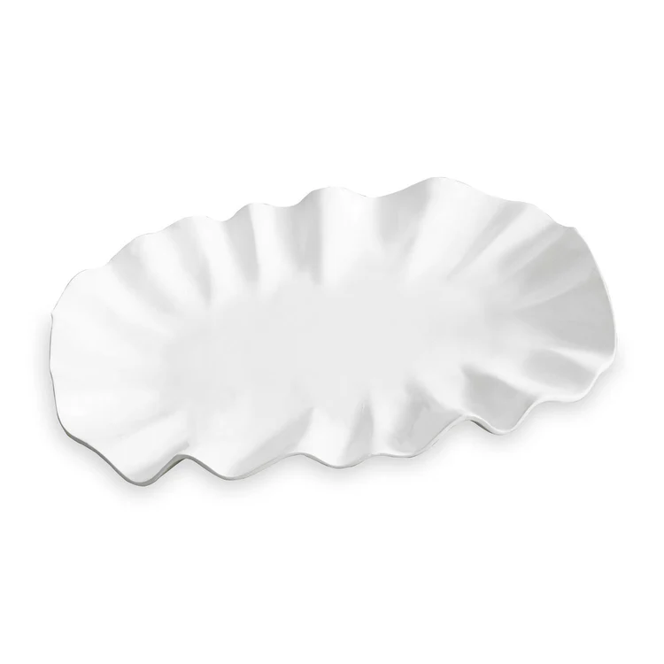 VIDA Bloom Large Oval Platter (White) - Persnickety Shop