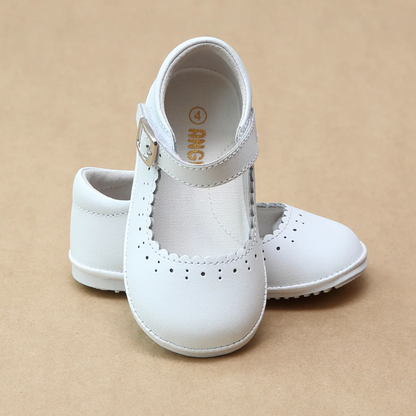 Angel Baby Girls Scarlett Scalloped Mary Janes - Persnickety Shop