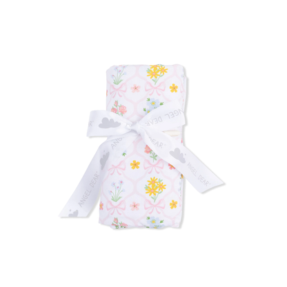 Spring Blooms Bow Trellis - Swaddle Blanket - Persnickety Shop
