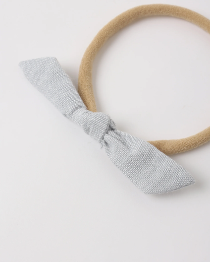 RYLEE + CRU Little Knot Headband Heathered Light Blue Beige - Persnickety Shop
