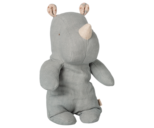 Maileg Safari friends, Rhino, Small - Vintage blue