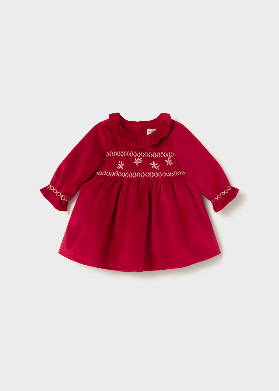 Mayoral Baby Girl Red Velvet Christmas Dress