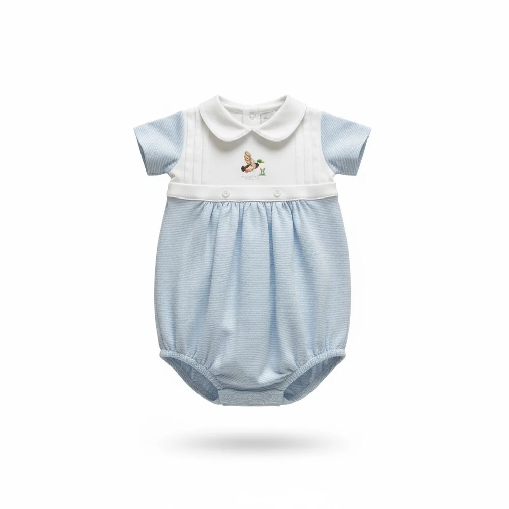 Squiggles Mini Mallard “Up, Up & Away” Collared Bubble - Persnickety Shop
