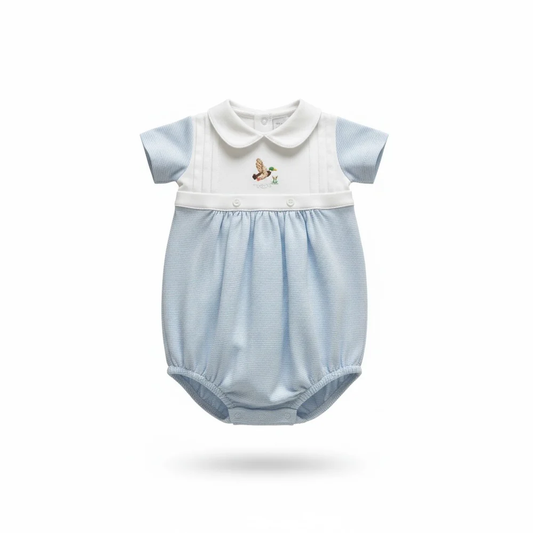 Squiggles Mini Mallard “Up, Up & Away” Collared Bubble - Persnickety Shop