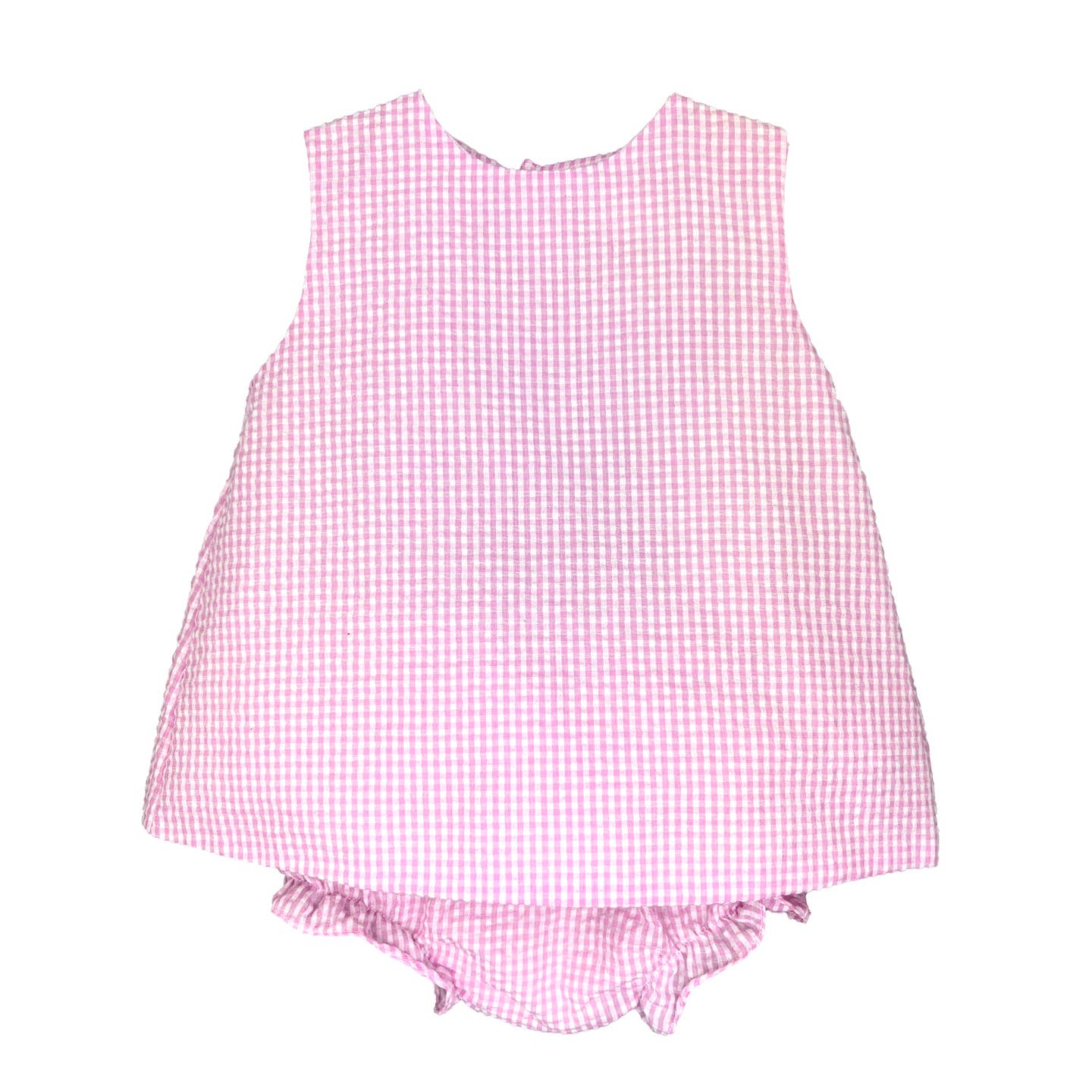 Petit Ami Pink and White Popover Top with Ruffle Bloomer - Persnickety Shop